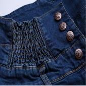 neue JeansMode Womens slim Hoch Gummizug in der Taille schlank Jeans und lange Stift Hose Frau Jeans camisa Feminina