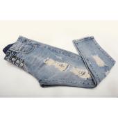 Freund Jeans für Damen neue Mode Sommer Stil Damen Jeans Locker löcher Denim Harem Hose zerRissener Jeans Frau