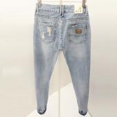Freund Jeans für Damen neue Mode Sommer Stil Damen Jeans Locker löcher Denim Harem Hose zerRissener Jeans Frau