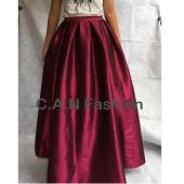 4xl the Blue 118cm länge lange Maxi Röcke mit hoher Taille gefaltete Damen Sommer faldas Damen jupe weibliche Kleidung