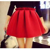 im Herbst und Winter die high Street Damen MiniRock BallKleid unterRock hohe Taille gefaltete Rock für Mädchen 1d30