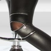 Grosshandel mit europäischen und Amerikanischen klassische slim fit sexy drei reißverschluss helle Faux Leder dehnbar