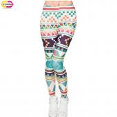 heißes Verkauf neuer 3d gedruckte Mode Damen leggins Raum Galaxy leggins Krawatte Farbstoff fitness