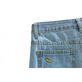 Koreanische Version des Sommer und Bananen Blume Baumwolle Curling plus Size casual weibliche Taille Denim short