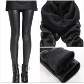 neue Verdickung Schwarze LedersTiefel Leggings skinny Hose im Winter warm Damen Hosen Winter Hosen für Frau
