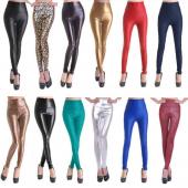 neue Damen sexy Leder Leggings Faux stretch Gamaschen hohe Taille Leggings juniors Hose 4 Grösse 21 Farben