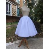 neuer puff Chiffon tüll Rock Weisse Damen faldas hohe Taille Midi Knielangen Chiffon und Grösse der grunge jupe weib