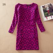 new Vintage Kleider Mode Damen Kleidung Winter Print Vestidos Femininos Herbst Kleidung casual 4xl plus Size Kleid