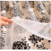 neue Mode Vintage elegante zwei weibliche Kleid Sommer Twinset Damen Organza BallKleidern Flora Muster Vestidos