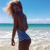 neue spaltung Badeanzug Damen Tankini Badeanzüge Damen sexy push up Gestreiften Krawatte Badehosen Tankinis plus s