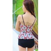 Bikini Badeanzug Bikini Drücken die hohen tailliertes Badeanzug Damen Bandeau survetement Femme de Marche de Bain