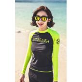 neu gestaltete Damen zwei Stücke lange Ärmel Bademode Badeanzug sexy Badeanzug Hautausschlag wache Neoprenanzug surfen