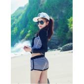 ein Paar Bikini lange Ärmel durch drei Anzug tauchAnzug sonnencreme Kleidung surferStrand Kleid plus Size Bikini Beach