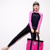 Damen heiß und lange Ärmel Hautausschlag bewachen zwei Badehosen tauchAnzug NeoprenAnzug surfen Anzug Badeanzug Badeanz