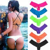 Bikini auf 5 Farbe Badehosen Sommer semi v String Bikini Bikinis Damen Badeanzug Beachwear s m l