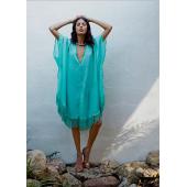 Damen im Bikini kaftan sexy Bikini Badehosen Tassel Beach auf Chiffon Kleid