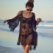 saida de praia Strand Vertuschung pareo playa Vertuschung war Kleid Vestido livre Bikini tragen Badehosen Weisser Spitze