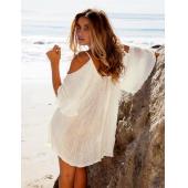 neue sexy Sommer Lose Strand Vertuschung Mode Weisse Badehosen Vertuschung Damen Strand tunika Bikini Vertuschen