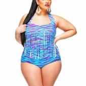 zwei Damen Badekleidung push up Tankinis Set Bikini Quasten Sommer Bademode Badeanzug und meine Grösse l 3xl q29