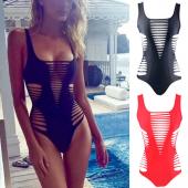 neuzugang sml Body sexy Ausschnitt 1 Stück Badeanzug zerrissen sie Bademode Badeanzug Beachwear monokini Damen