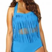 2PCs groß fett schön oben FRinge Tassel Bikini Set Drücken die Bademode Badeanzug Badeanzüge Beachwear plus the q279