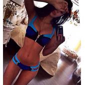 heißer Sommer sexy Damen Verband Kleid ankunft Beachwear Top Gestreiften push up Bikini Set Badeanzug Badehosen