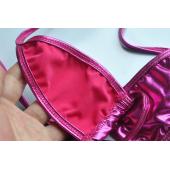 sexy Damen und Rosa BH oben und g String Brasilianischen micro Mini kleines Dreieck Bikini Badehosen Beachwear