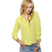 Damen Blusen Taste 5 Einfarbig neue Longarm Shirt weibliche Chiffon Bluse Damen slim Kleidung feminina