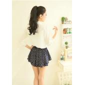 die elegante Mode fliege Weisse Blusen Chiffon Peter Pan Kragen lässig Hemd Damen Tops schule Bluse Damen plus