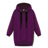 Hochwertige neue Frühling Damen Lady Locker Kapuzen Jacke aus Samt Langarm Shirt VerDicken Koreanischer Stil Hoodies