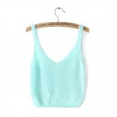 Weisse kurze Schwarze Damen aus Pflanzlichen Tops casual Stricken Baumwolle Locker lässig Tank Tops berühmte Marke