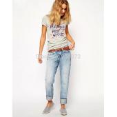 Damen süß Star schreiben Grauen T Shirt Vintage camisas Femininas grundlegende Kurzärmelige Hemden casual Marke Top