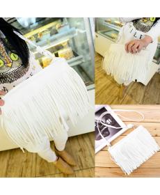 Mode Damen Punk Satchel Quaste Suede Fringe Shoulder Messenger Umhängetasche Damen Mini Kleine Lässige Pu Leder