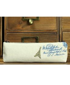 Leinwand Schreibwaren Lagerung Stift Federmäppchen Geldbörse Tasche Tasche Kosmetiktasche Make Up