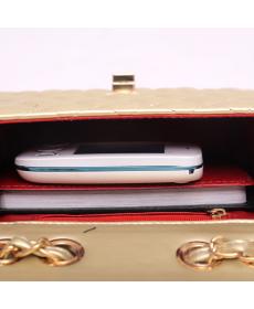 neue Kette Damen Umhängetaschen fashion marke weiblichen gold Leder Handtasche mini Umhängetasche