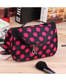 1 stück Neue Dot Kulturbeutel Kosmetiktasche Kosmetik etui große kapazitäts bewegliche Damen verfassung