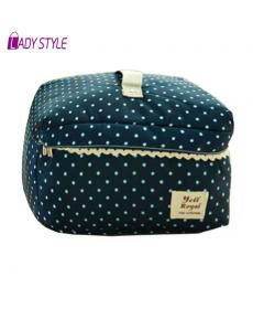 Neue ankunft große kapazität Kosmetiktasche Koreanischen make up Tasche dot Damen Handtasche portable storage