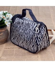 Neue Mode Tragbaren Wasserdichten Damen Make Up Tasche Bilden Speicher organisator box Beauty Case Travel Pouch Zebra