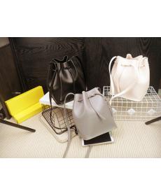 Neue Leder Eimer Tasche Handtasche Weibliche Mädchen Casual Umhängetasche Crossbody Taschen Damen