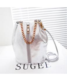 Nagelneu Pu Leder Damen Messenger Bags Fashion Ketten Eimer Tasche Damen Handtasche Crossbody Umhängetasche