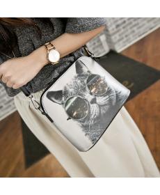 Mini Vintage Damen Umhängetaschen Mode Shell Damen Tasche Neue Pu Leder Damen Nachricht Beutel Zeichenmuster