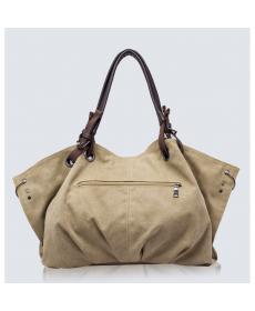Hochwertige Leinwand Damen Handtasche Casual Große Kapazität Hobos Tasche Weibliche Bolsas Trapeze