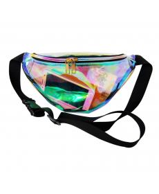 Designer hologramm transparente taille packs casual reise taille Tasche wasserdichte PVC gelee beutel kleine unisex