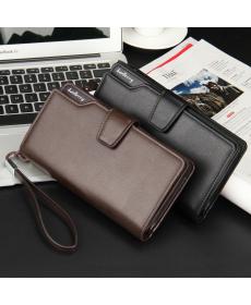 100% echtem Leder Männlichen Herren Brieftasche Mode Herren Clutch Handtasche Lange multifunktionale Geld