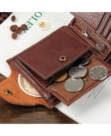 Herren Geldbörsen 100% echtes Leder berühmte Marke Reißverschluss   Haspe Herren Brieftasche