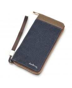 Herren Leinwand Reißverschluss Geldbörse Herren Clutch Handtasche Mode Kupplung Geldbörse