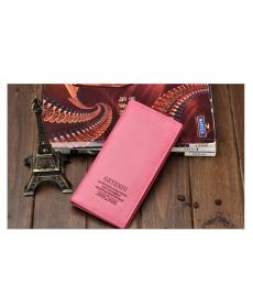 Drei Schicht Gefaltet PU Leder Lange Mappen Unisex Oxhide Karte Geldbörse Herren Damen Wasserdichte Rindle