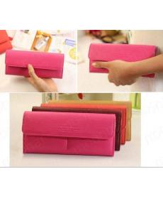 Damen pu umschlag Handtasche langen Leder Geldbörse Geldbeutel