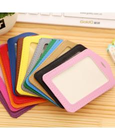 Bank Kreditkarte Halter Damen Herren Pu Leder Umhängeband Card Bus ID inhaber süßigkeiten farbe