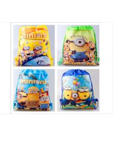 12 stück Despicable Me Prinzessin Anna Elsa Sofia Autos Cartoon Kinder Kordelzug Gedruckt Rucksack Strandtasche